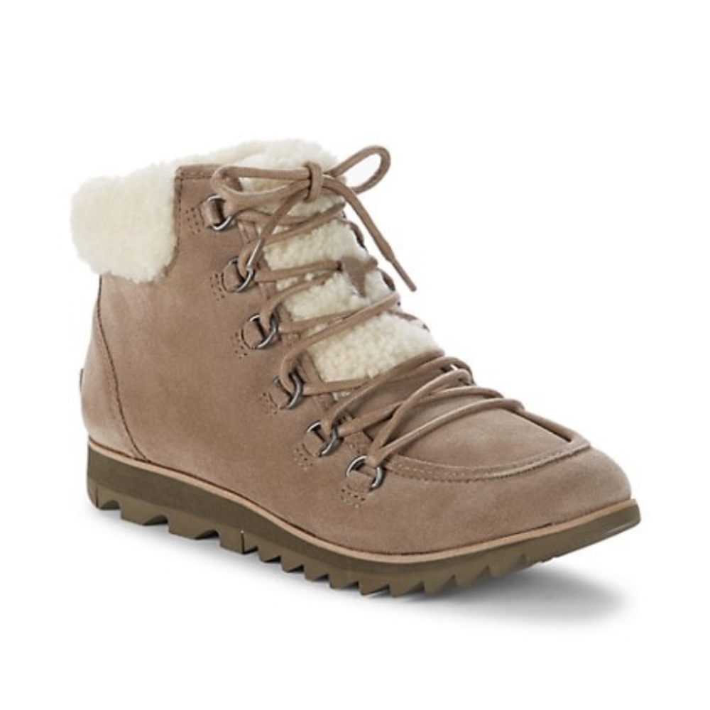 🔥LAST SOREL Suede Sherpa-Trimmed Boots 8.5 - Picture 4 of 7